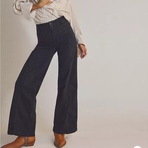 Free People Black Flare Jeans